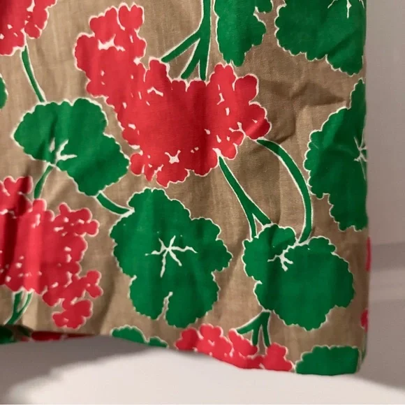 Vintage Peter Popovitch Tan Red Green Floral Skirt Women’s Size Small Spring - Picture 16 of 16